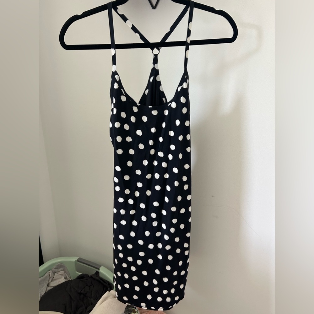 Outdoor Voices The Exercise Dress Black Polka Dot